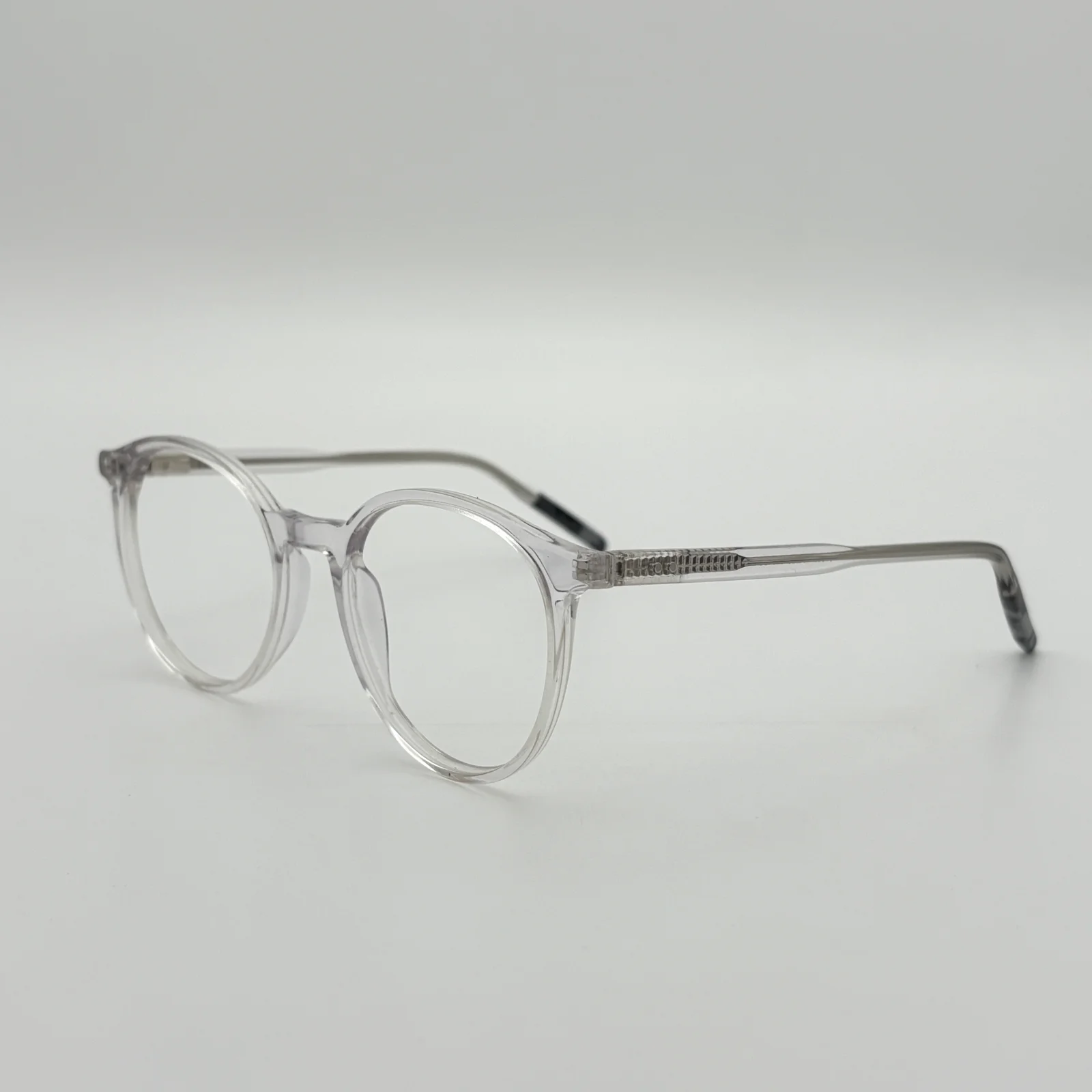 Round Eyeglasses Transparent